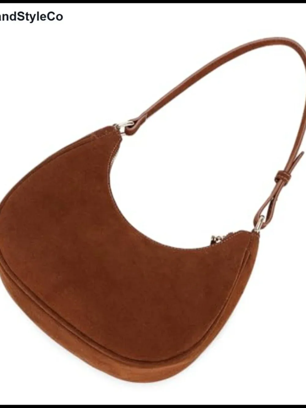 Crescent Hobo Tote PU Leather Underarm Shoulder Bag Women Cute Mini Purse